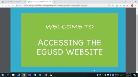 egusd website.